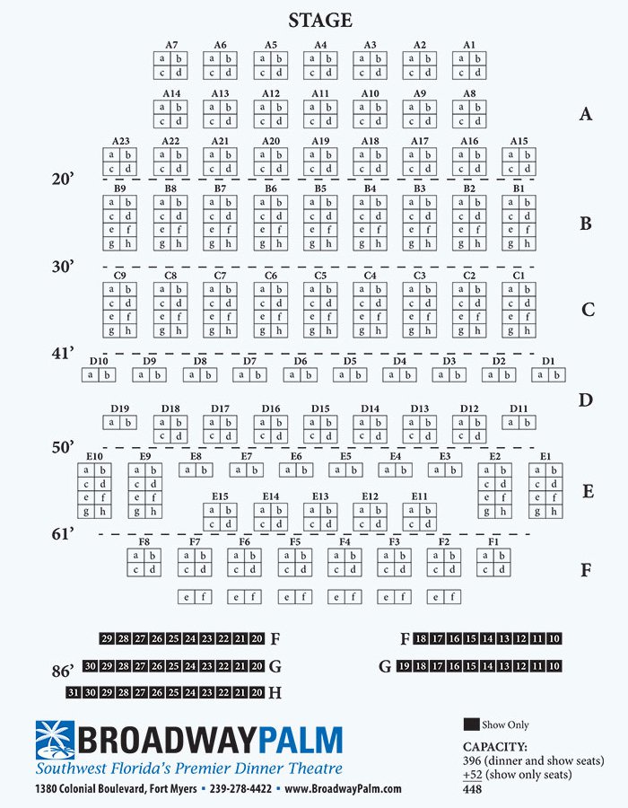 Broadway Seating Chart